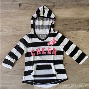 Justice long sleeve hooded shirt